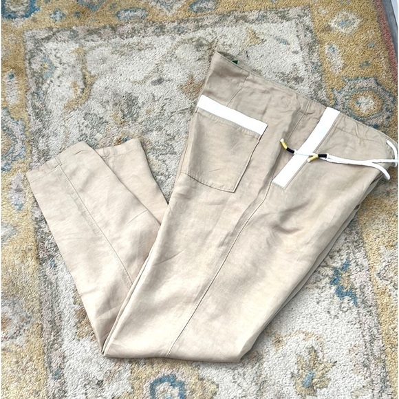 VTG Benetton,Silky & So Soft, Snap & Drawstring,High-Waisted,Pockets,Size 8 - Picture 7 of 11